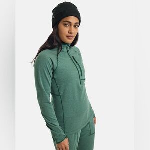 Women's Burton Stockrun Grid Half-Zip Fleece Size Large